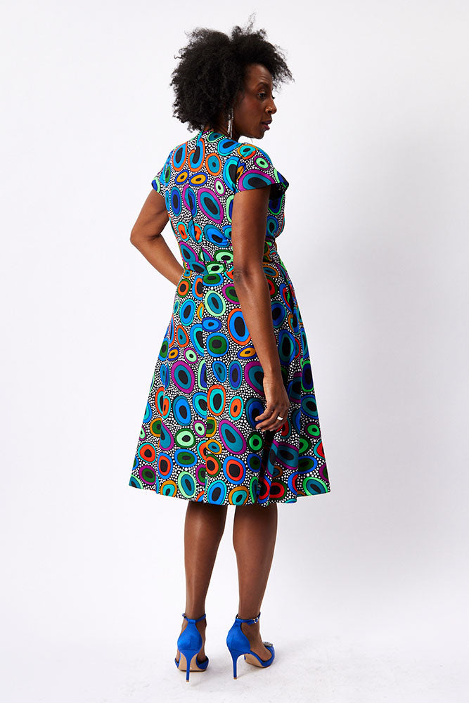 Cap Sleeve A-Line Dress