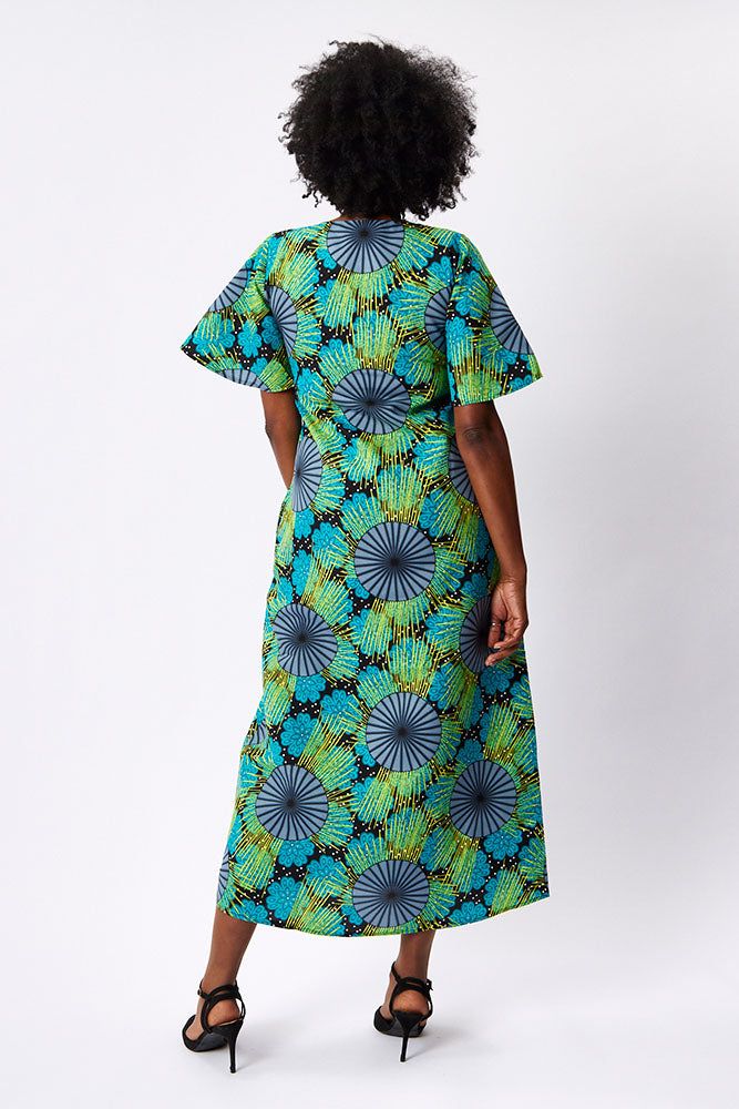 V neck Maxi Dress
