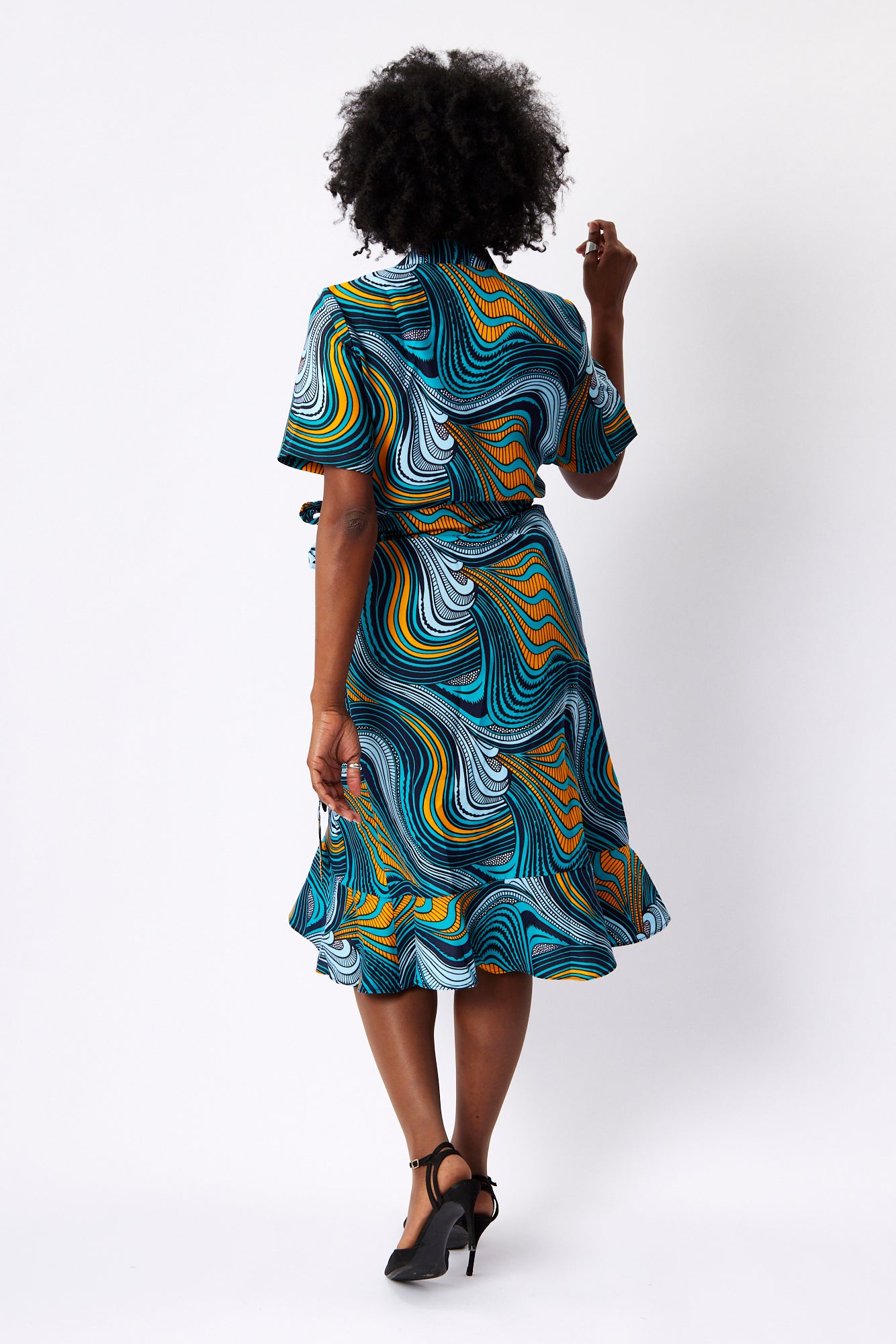 Frill Wrap Dress