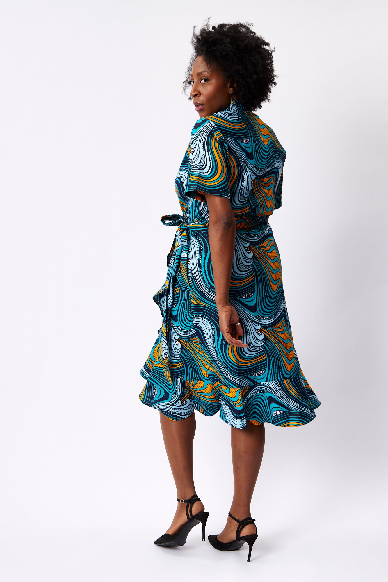 Frill Wrap Dress