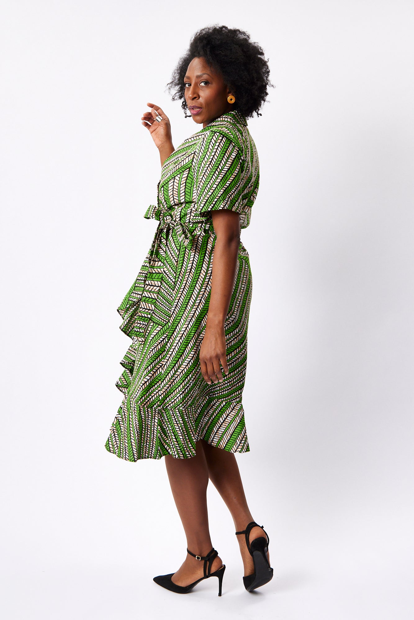 Frill Wrap Dress