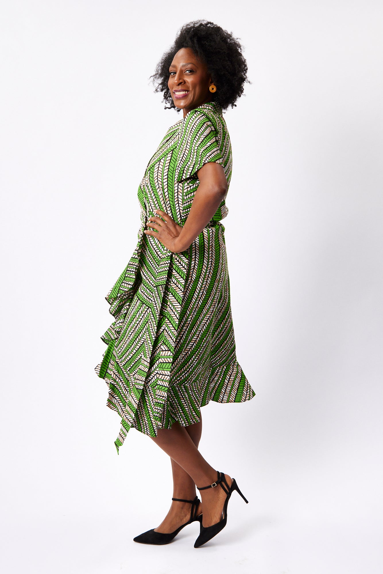 Frill Wrap Dress