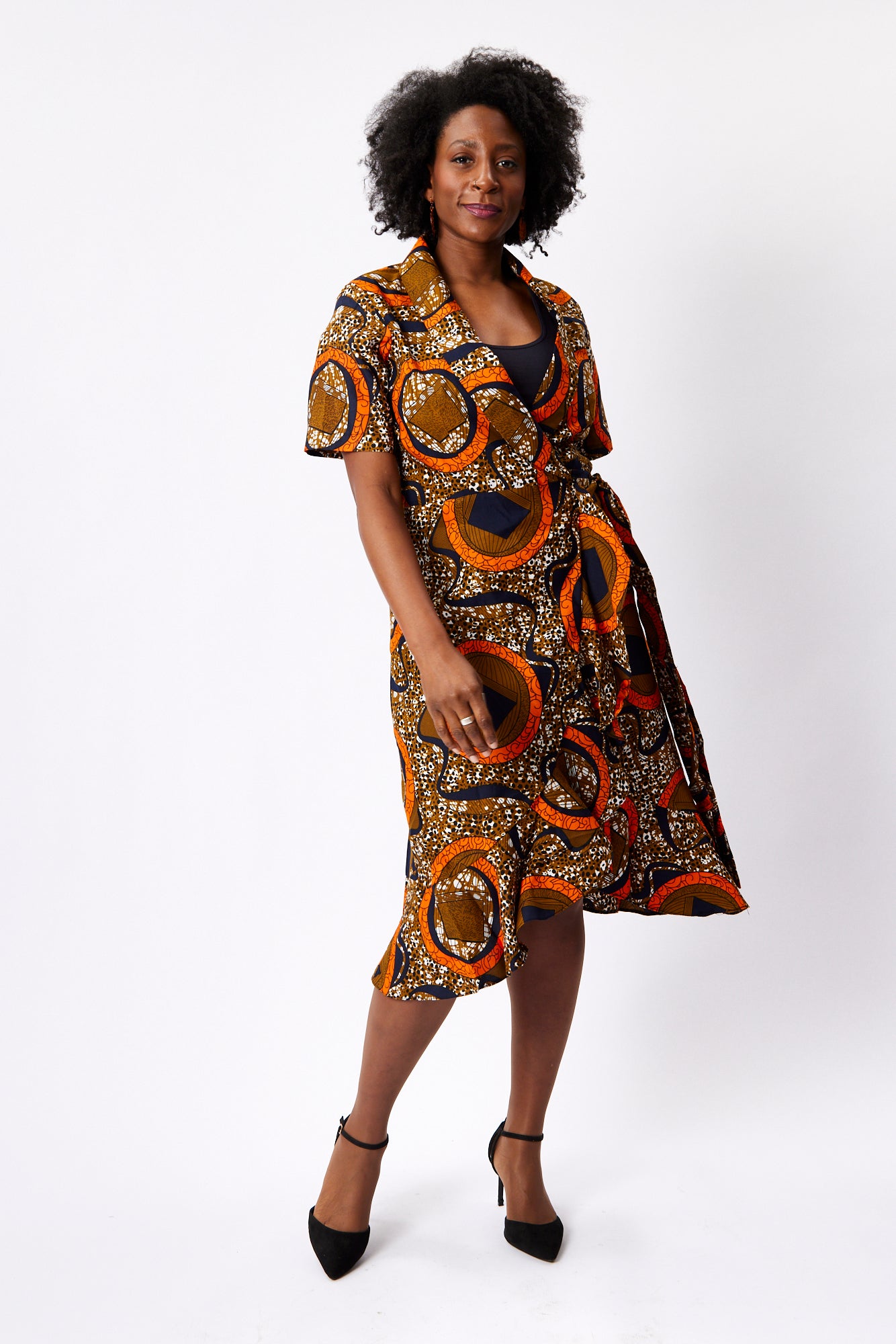 Frill Wrap Dress