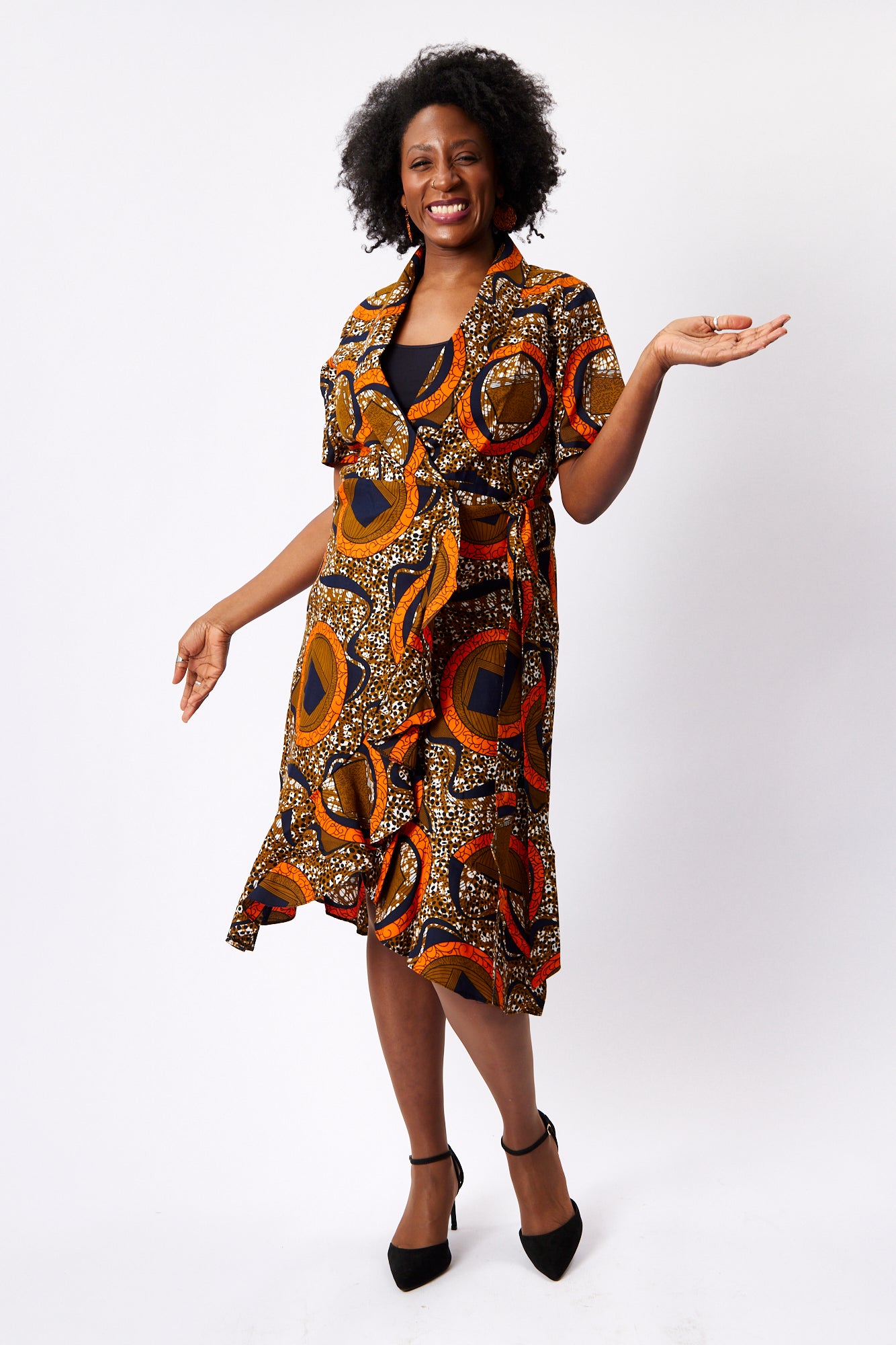 Frill Wrap Dress