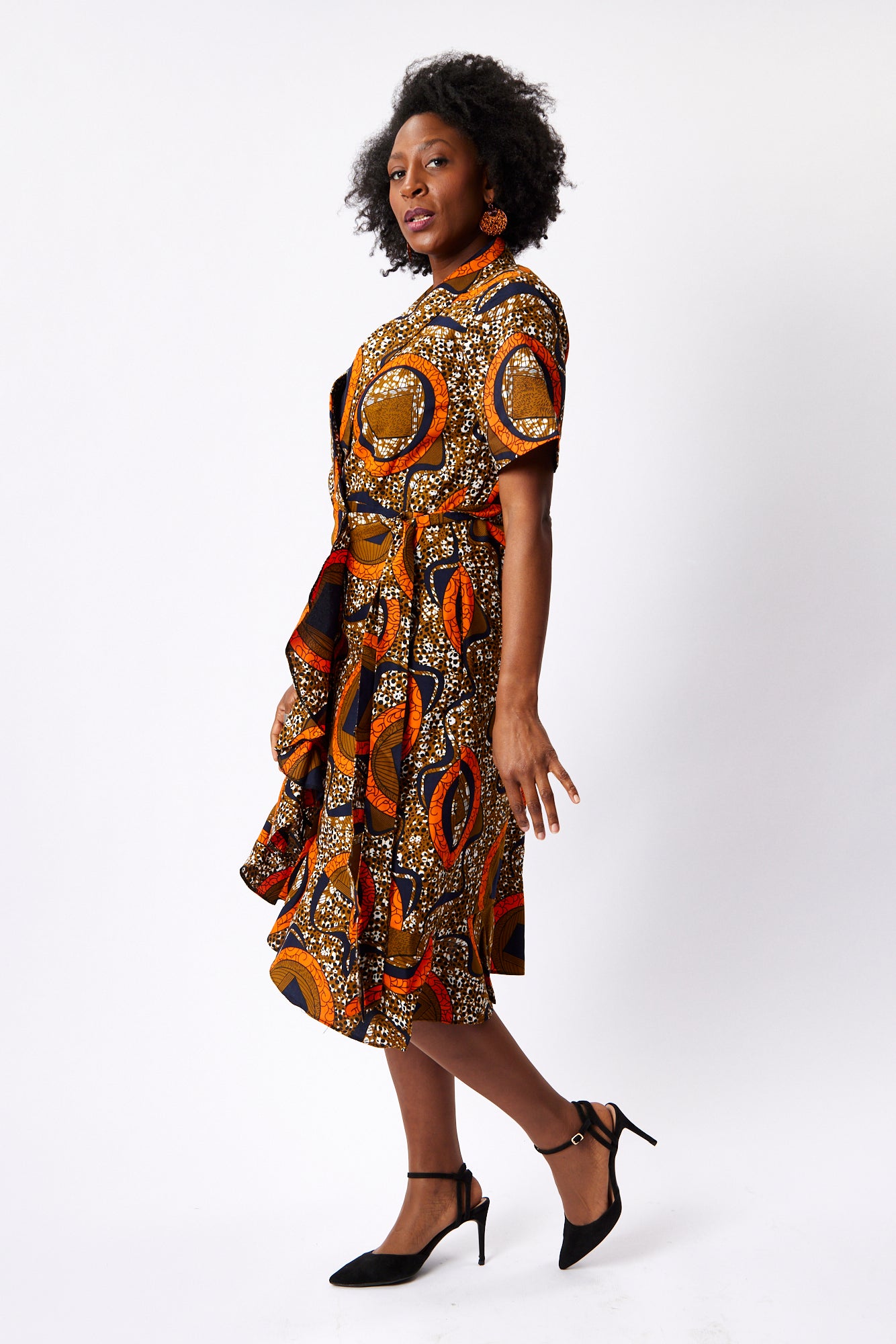 Frill Wrap Dress