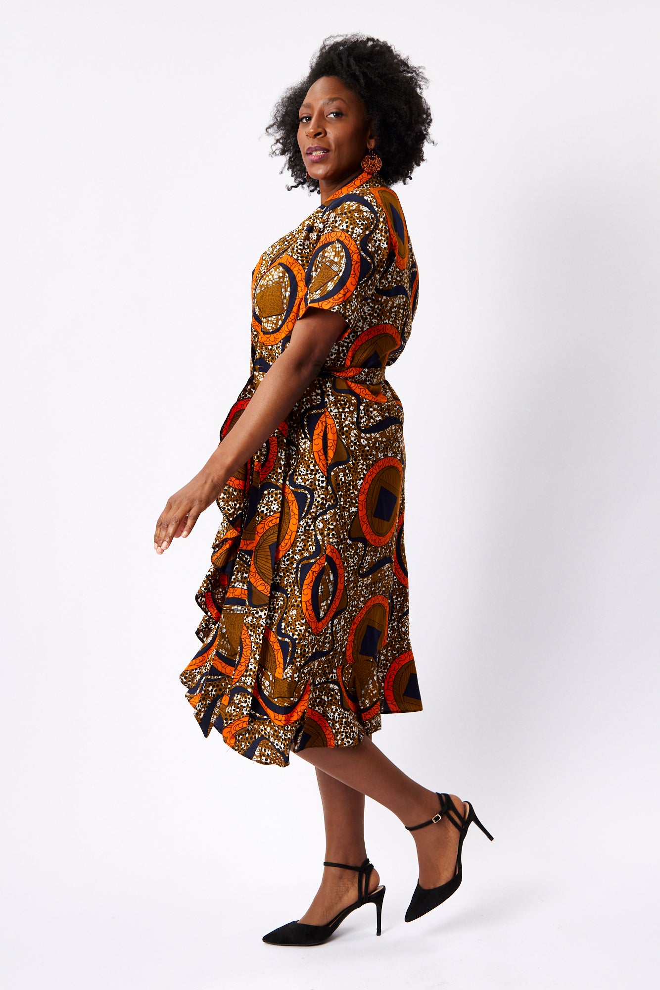 Frill Wrap Dress