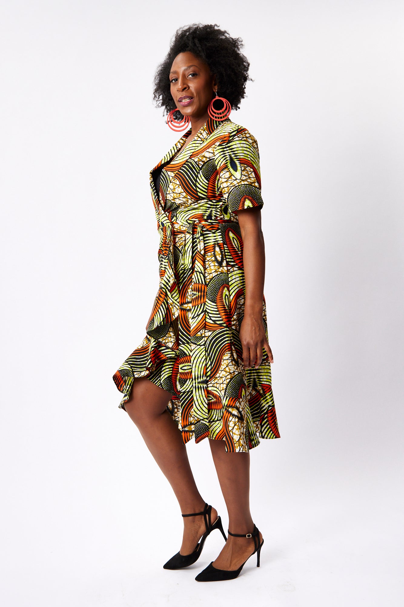Frill Wrap Dress