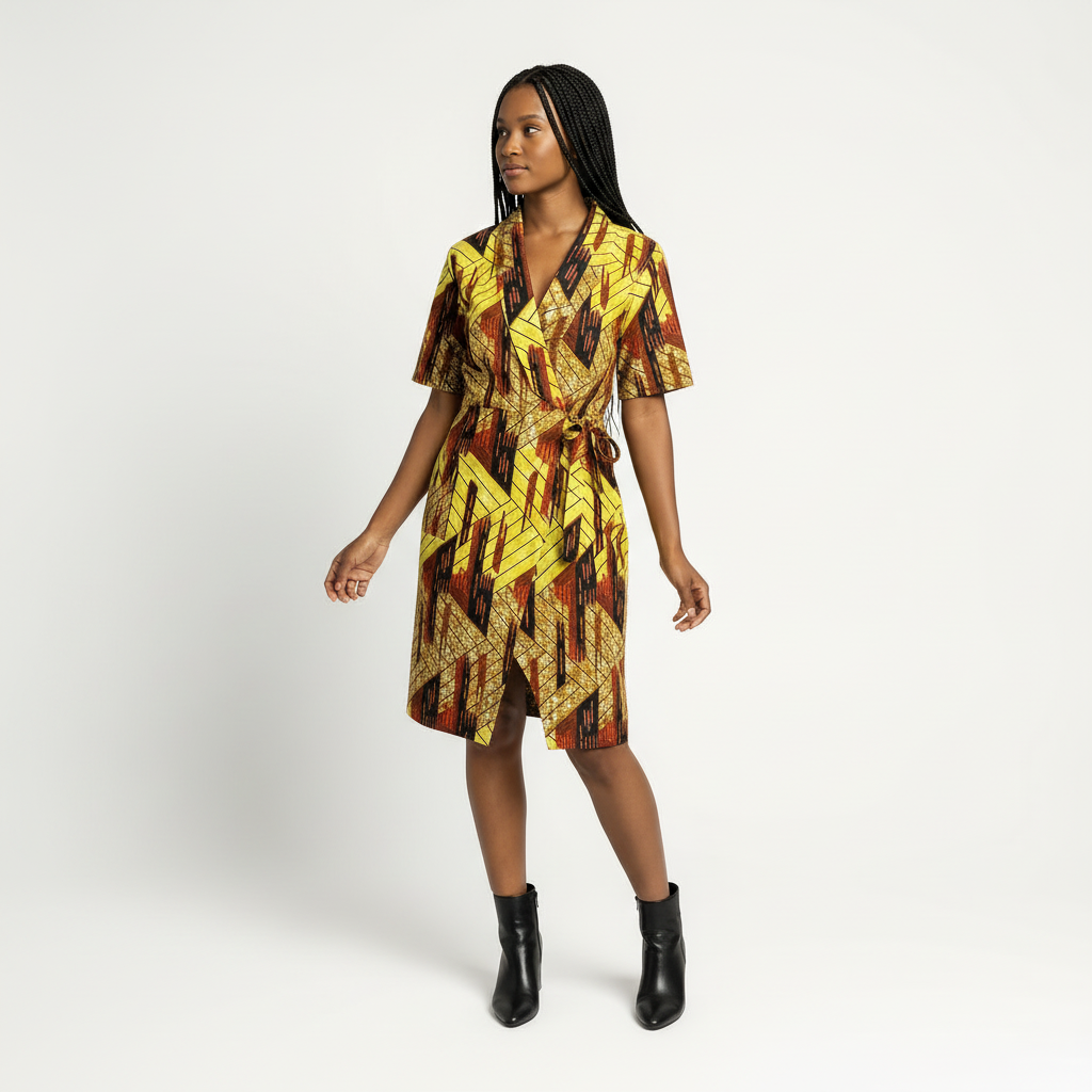 Short sleeve rap pocket dress
