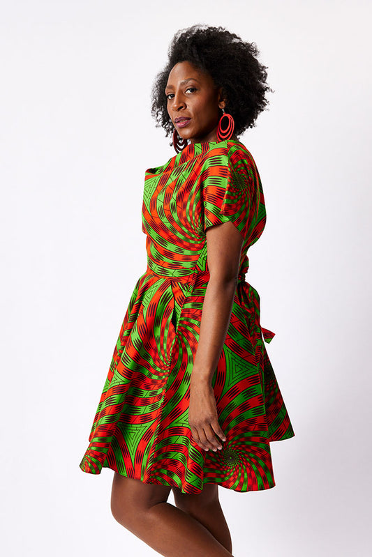 Cowl Neck Midi Dress