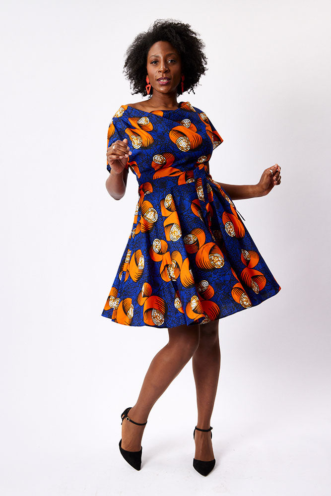 Cowl Neck Midi Dress