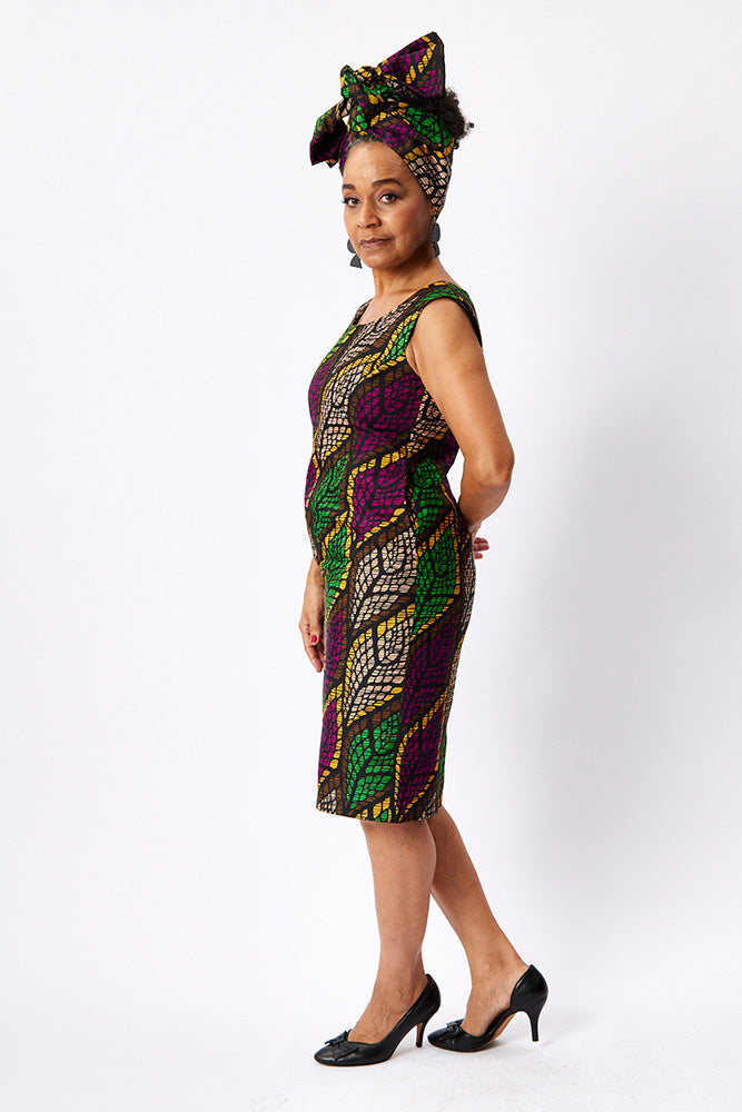 Lined straight dress