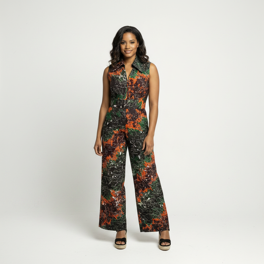 Collar Jumpsuit