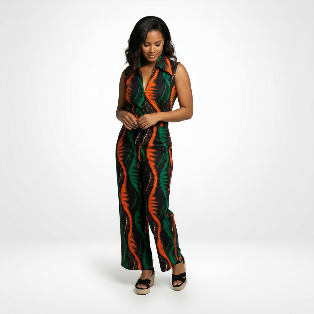 Collar Jumpsuit