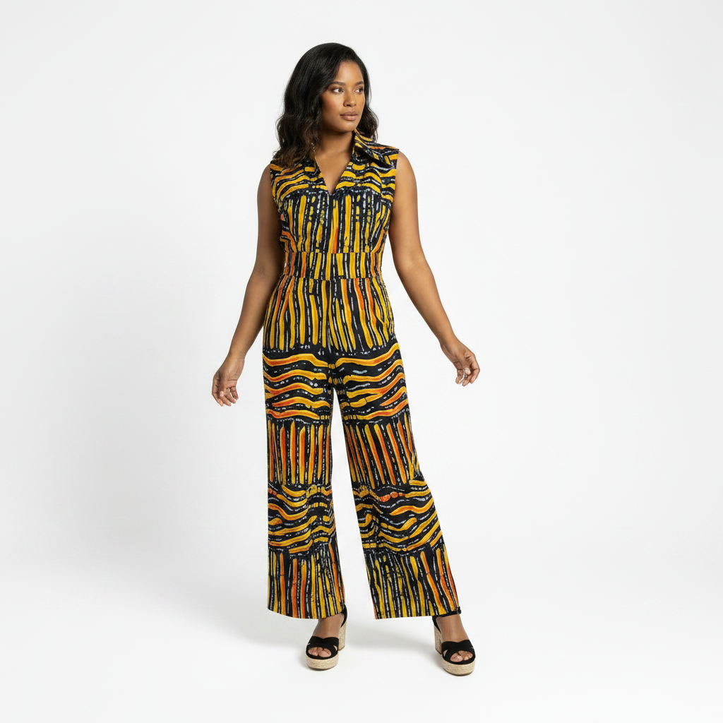 Collar Jumpsuit