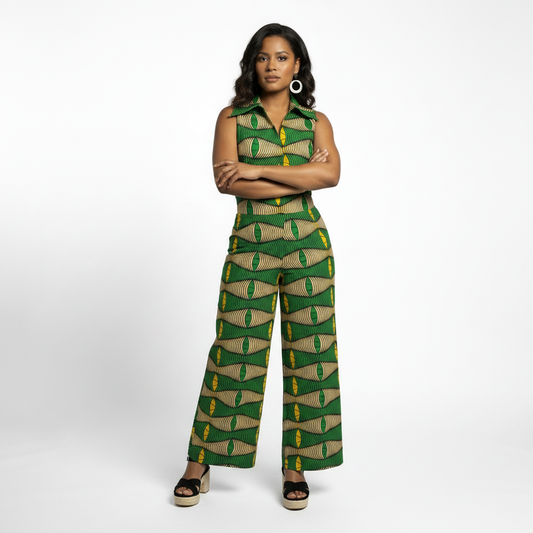 Collar Jumpsuit