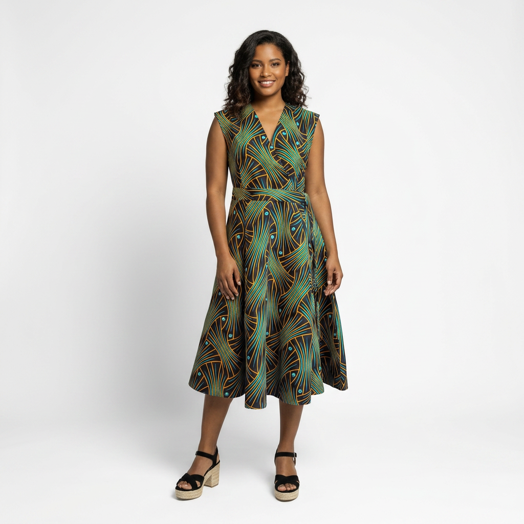Sleeveless Full gore dress