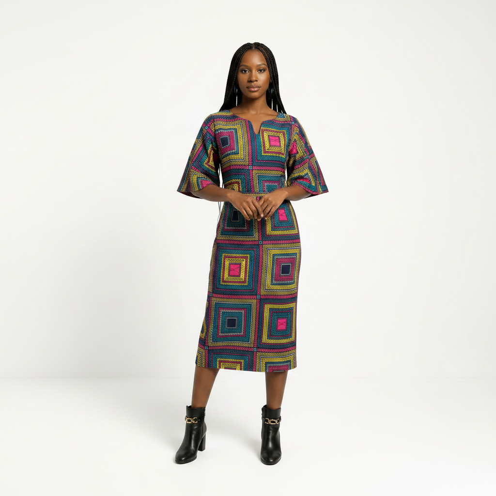 Long Keyhole dress