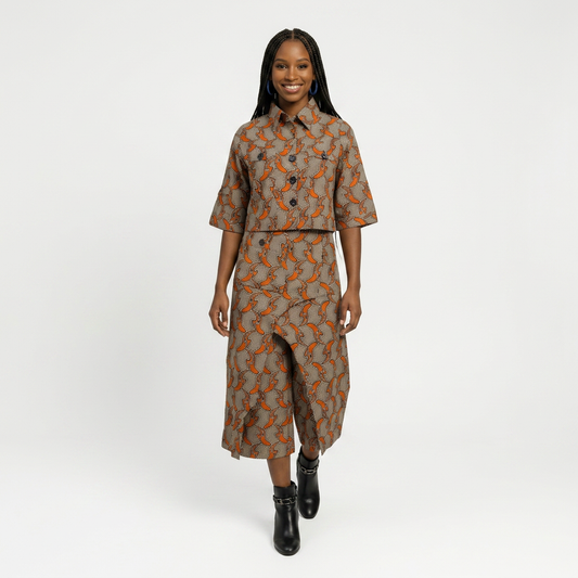Long skort set