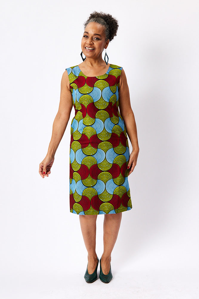 Lined straight dress