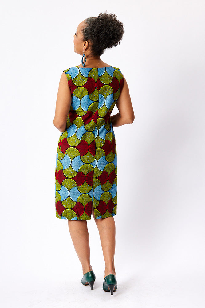 Lined straight dress