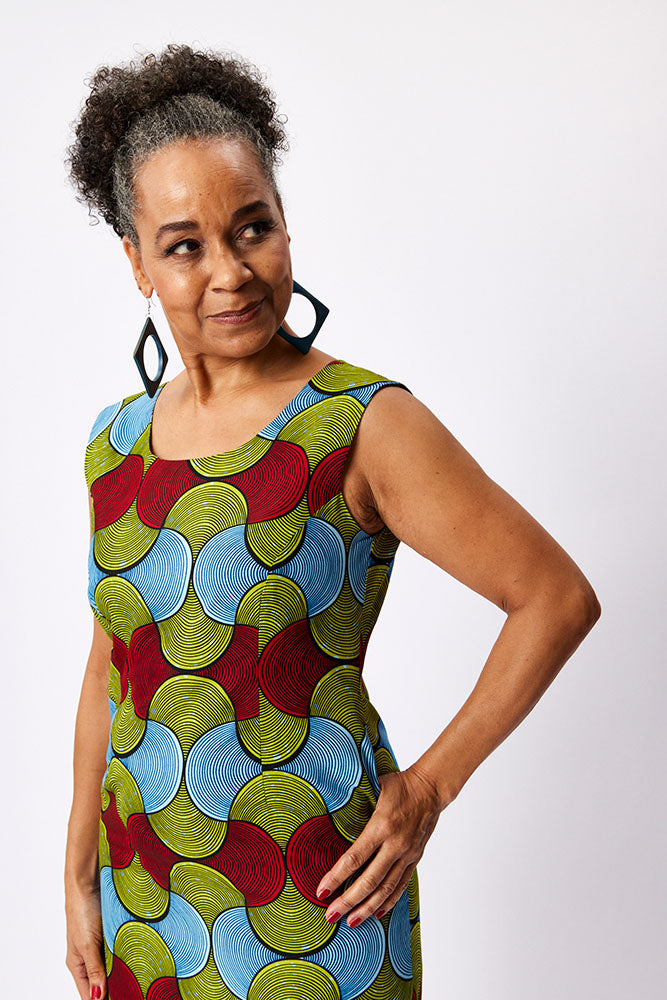 Lined straight dress