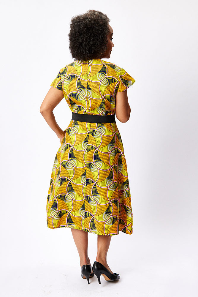 Cap Sleeve A-Line Dress