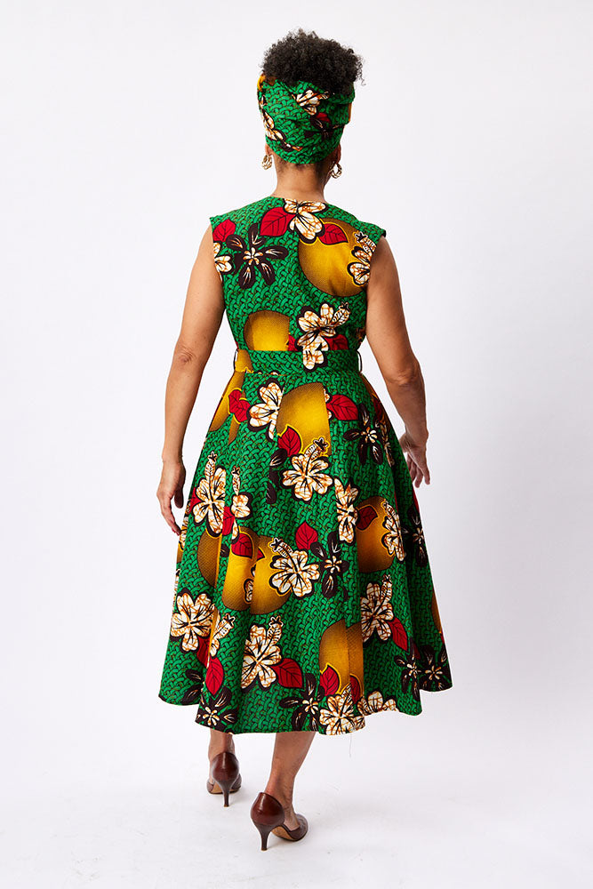 Sleeveless Full gore dress