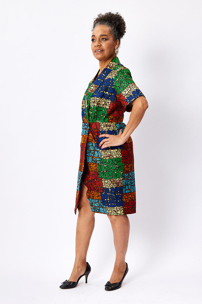 Short sleeve rap pocket dress