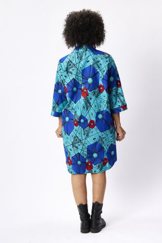 3/4 button sleeve dress