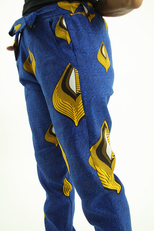 Tie belt trousers
